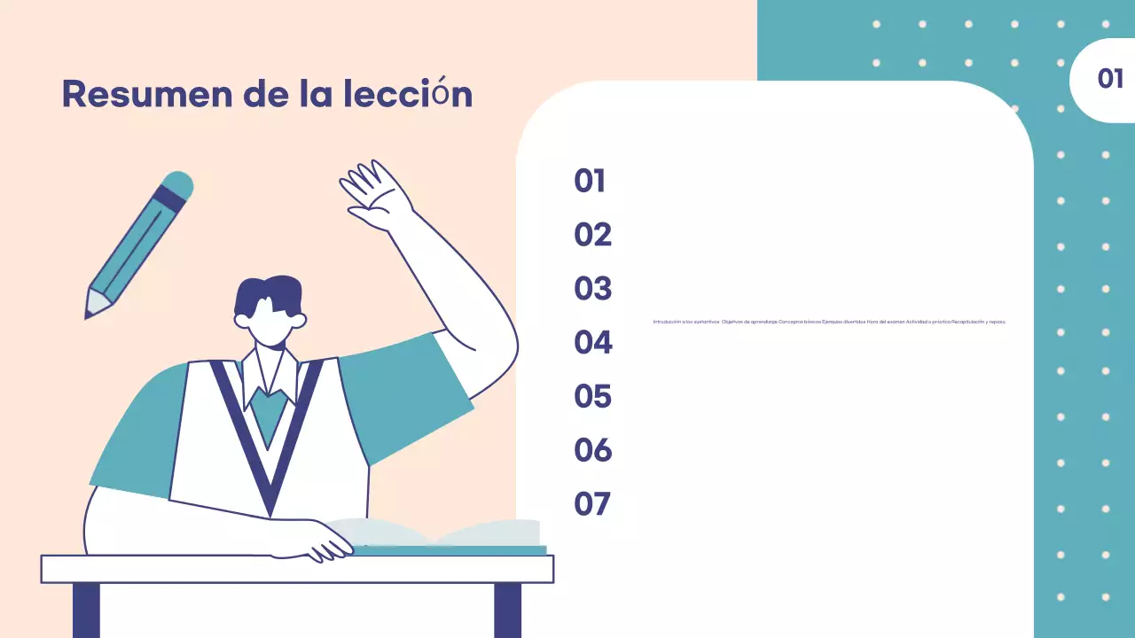 Plantilla educativa personalizable para profesores de escuela y tutores adecuada para la clase de inglés