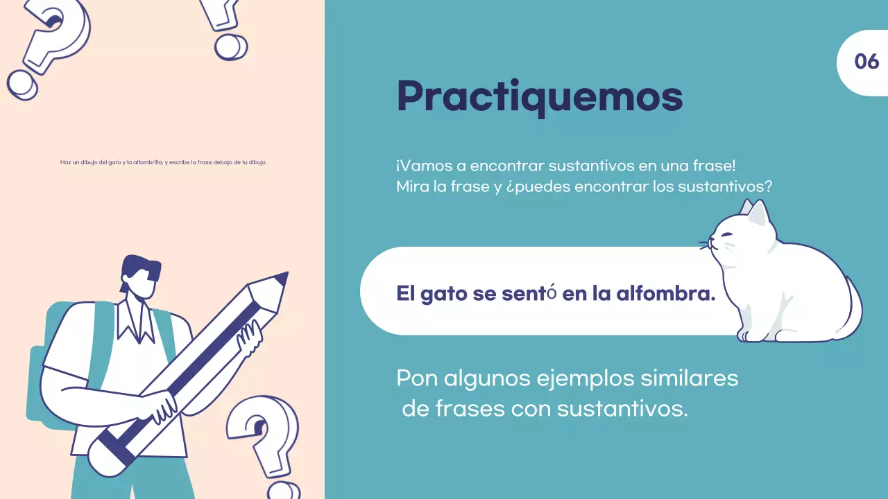 Plantilla educativa personalizable para profesores de escuela y tutores adecuada para la clase de inglés