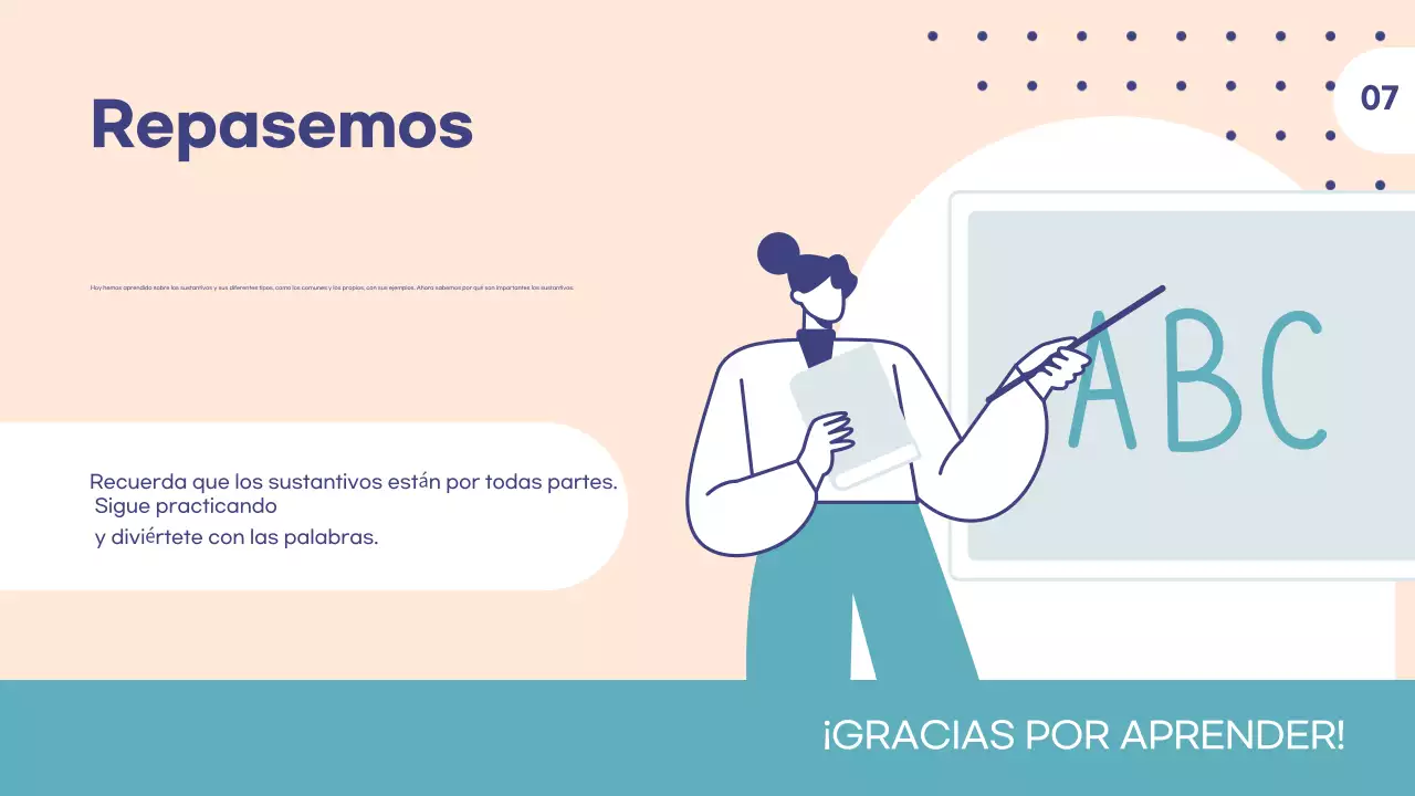 Plantilla educativa personalizable para profesores de escuela y tutores adecuada para la clase de inglés