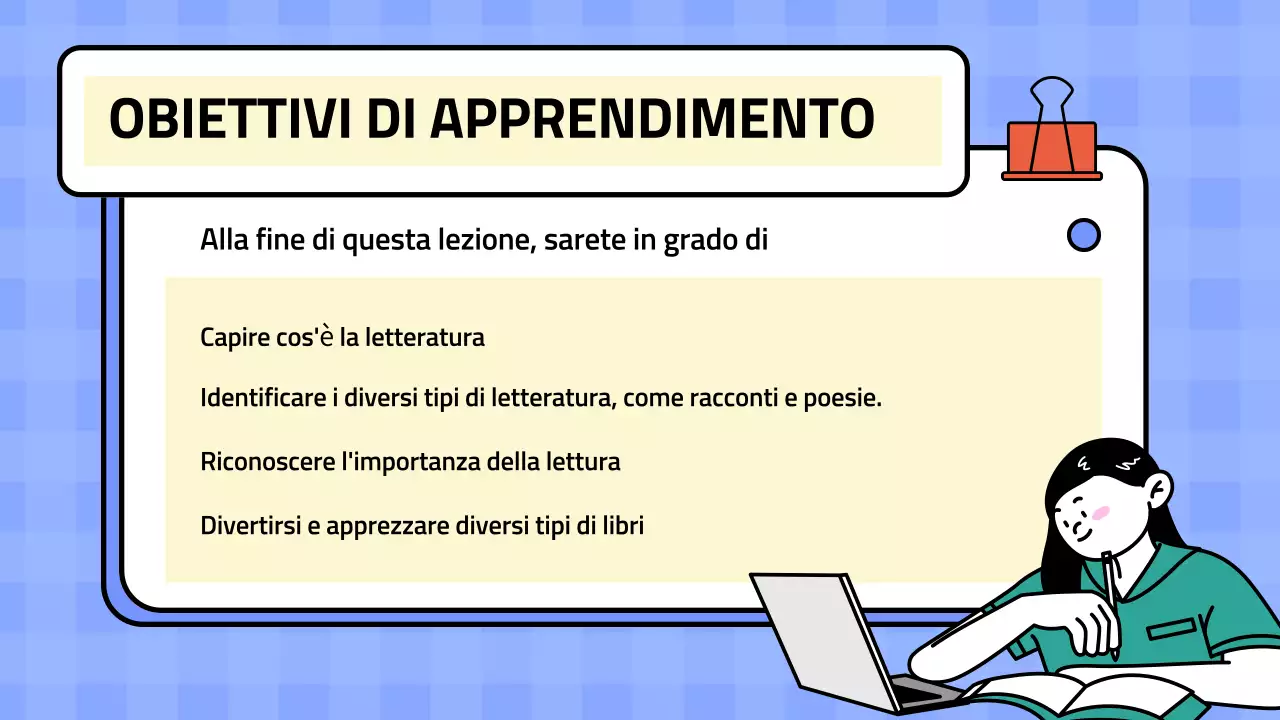 Presentazione della letteratura