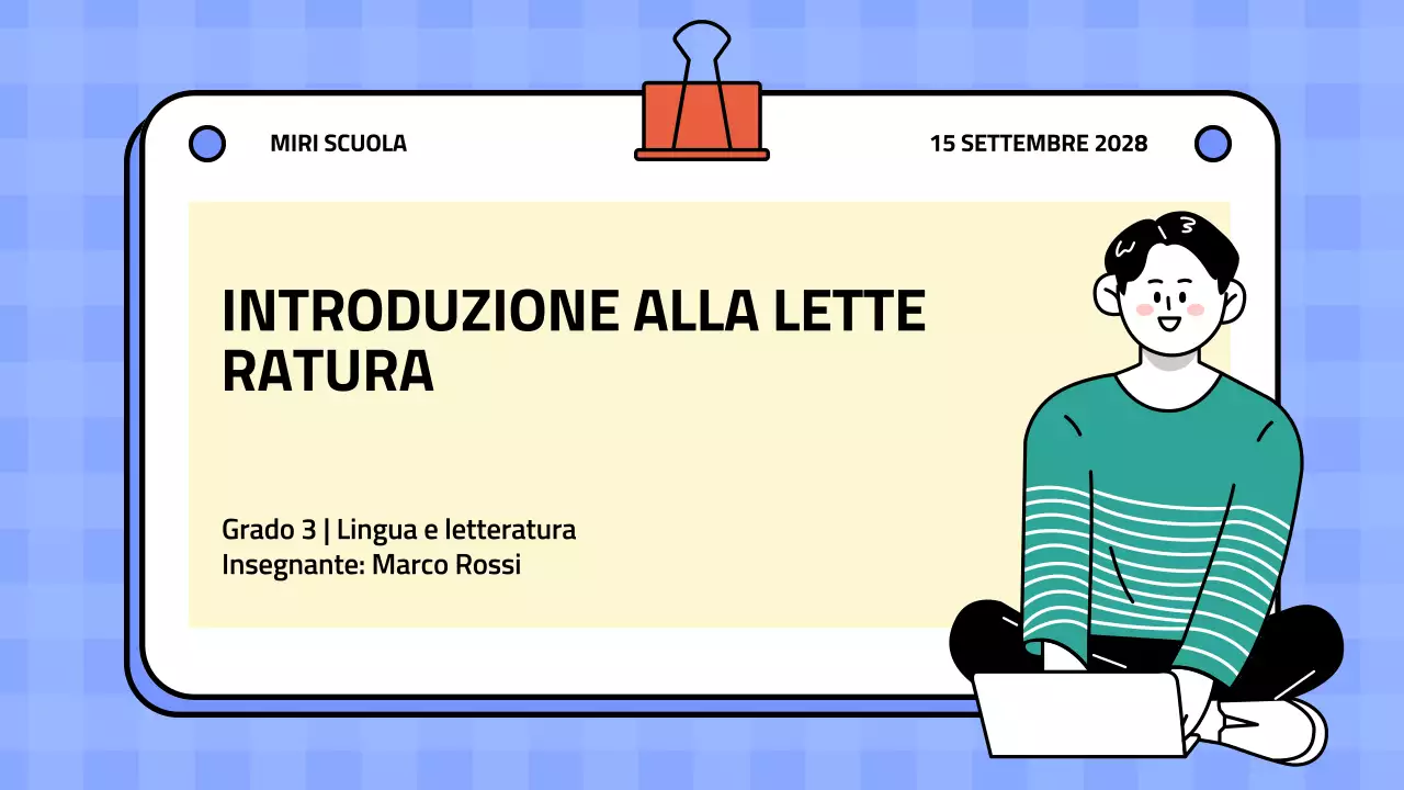 Presentazione della letteratura