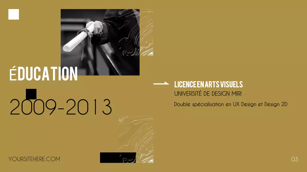 portfolio créatif noir présentation du curriculum vitae