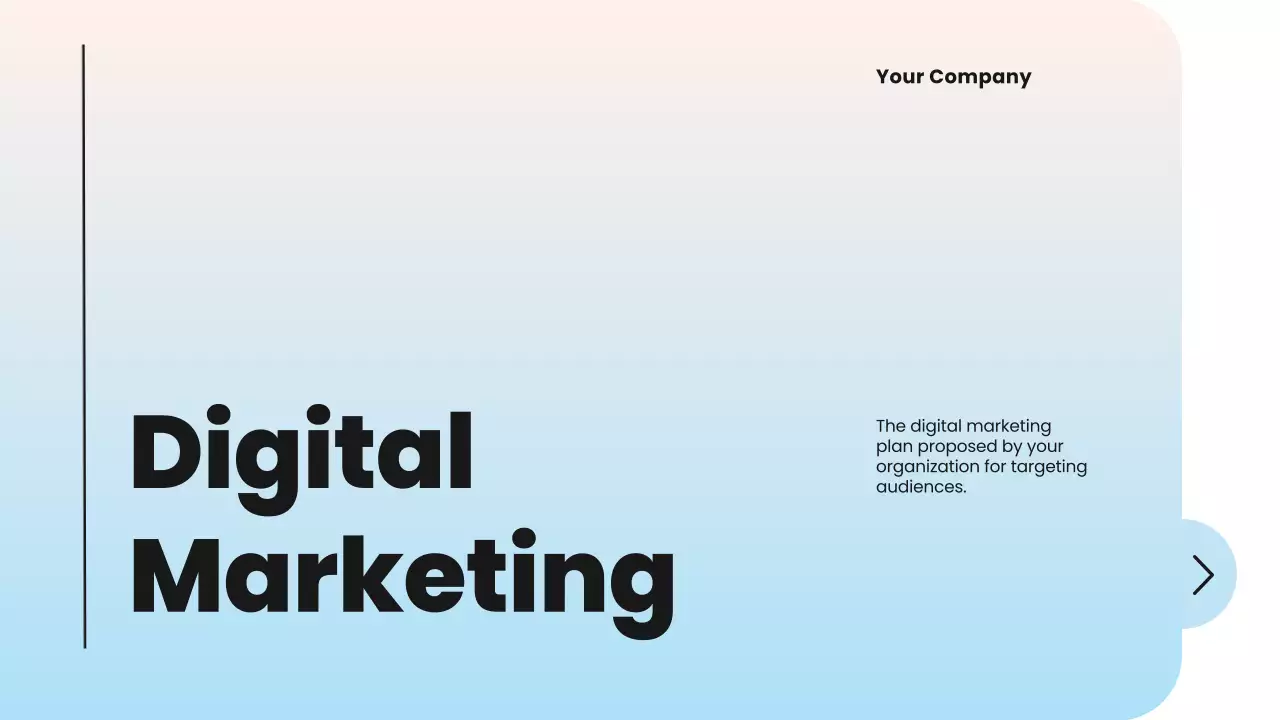 Blue Modern Digital Marketing Presentation