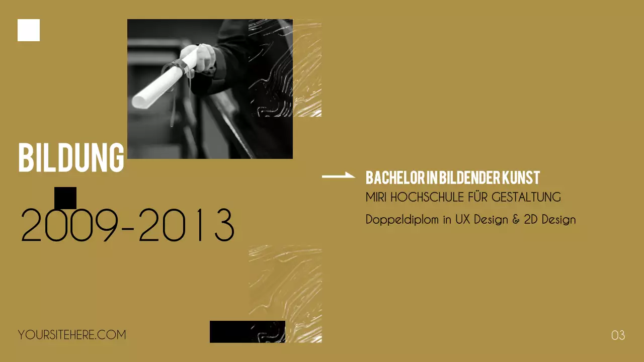 Schwarzes Kreativportfolio Lebenslauf Präsentation