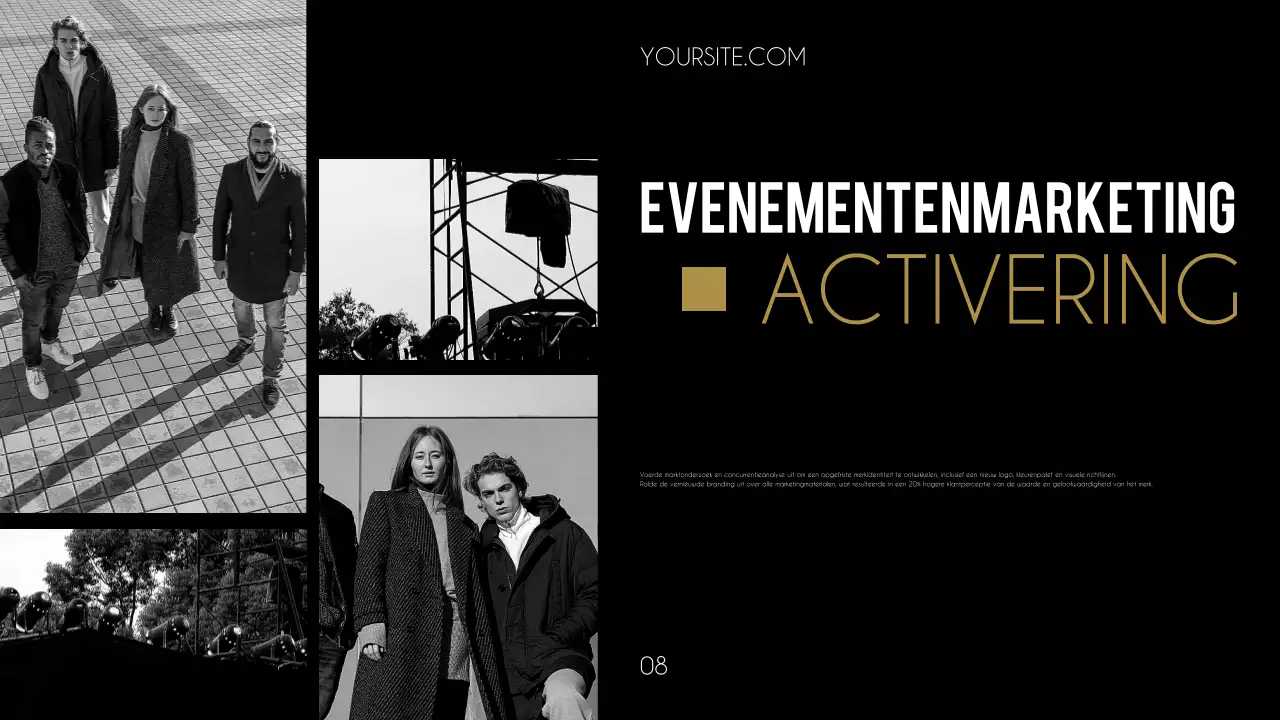 zwart creatief portfolio cv presentatie