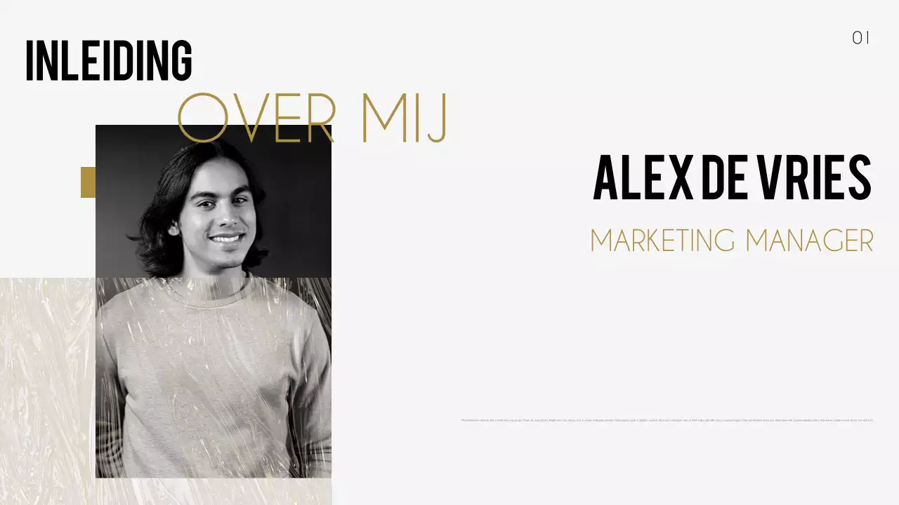 zwart creatief portfolio cv presentatie