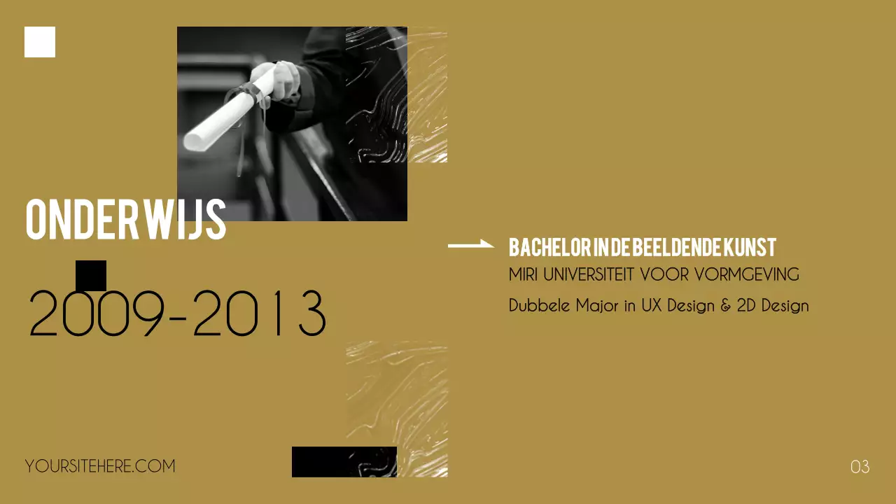 zwart creatief portfolio cv presentatie