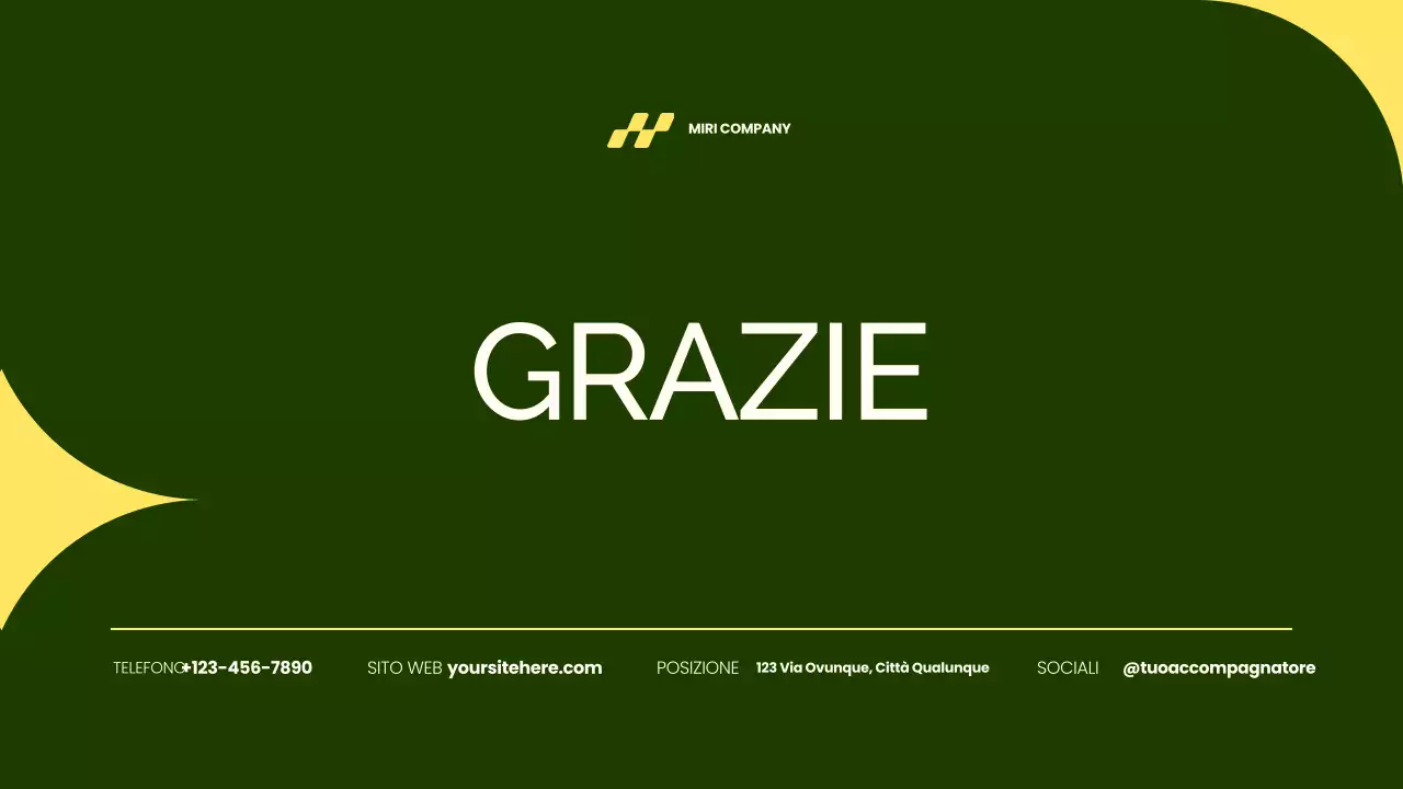 presentazione del piano di marketing verde semplice