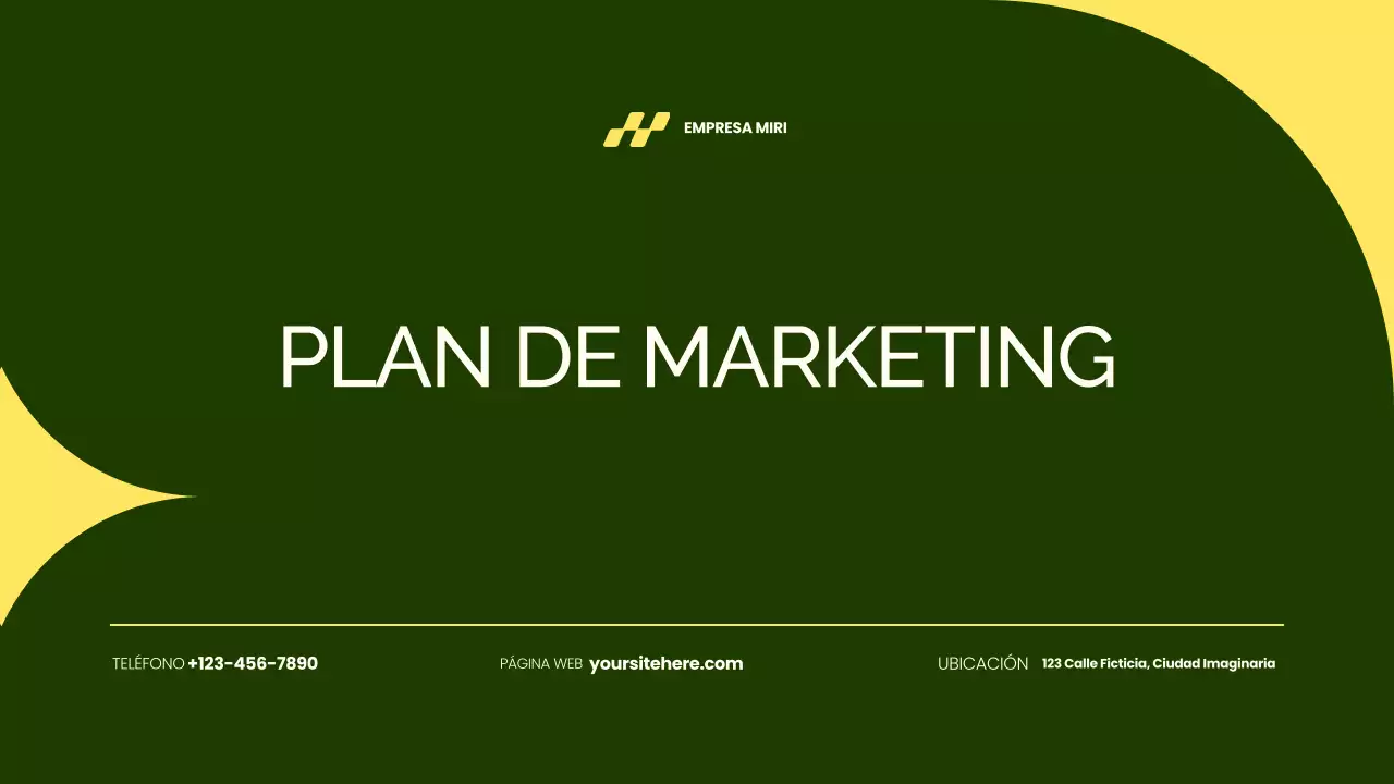 presentación sencilla de un plan de marketing ecológico