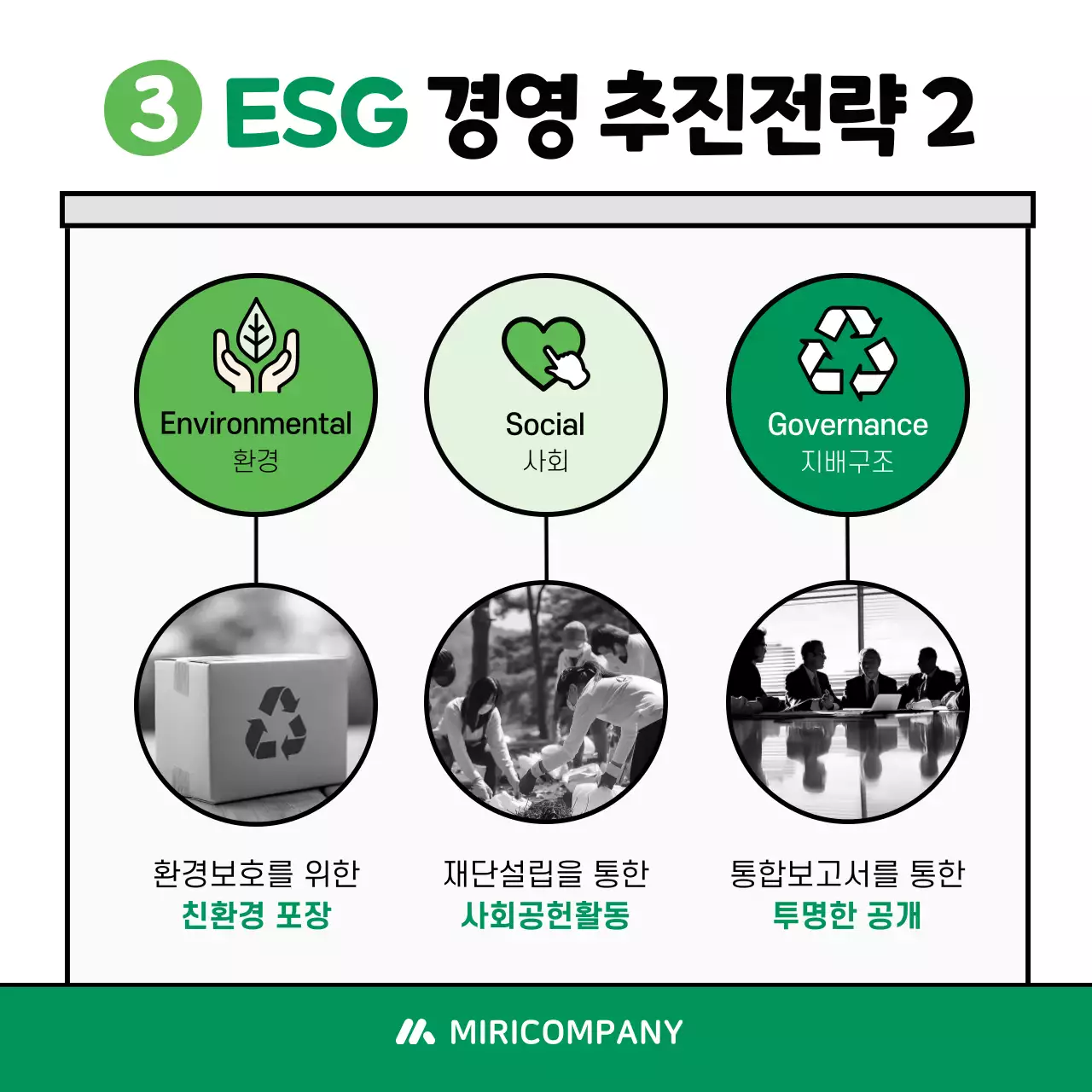 민트 아기자기한 환경 캠페인