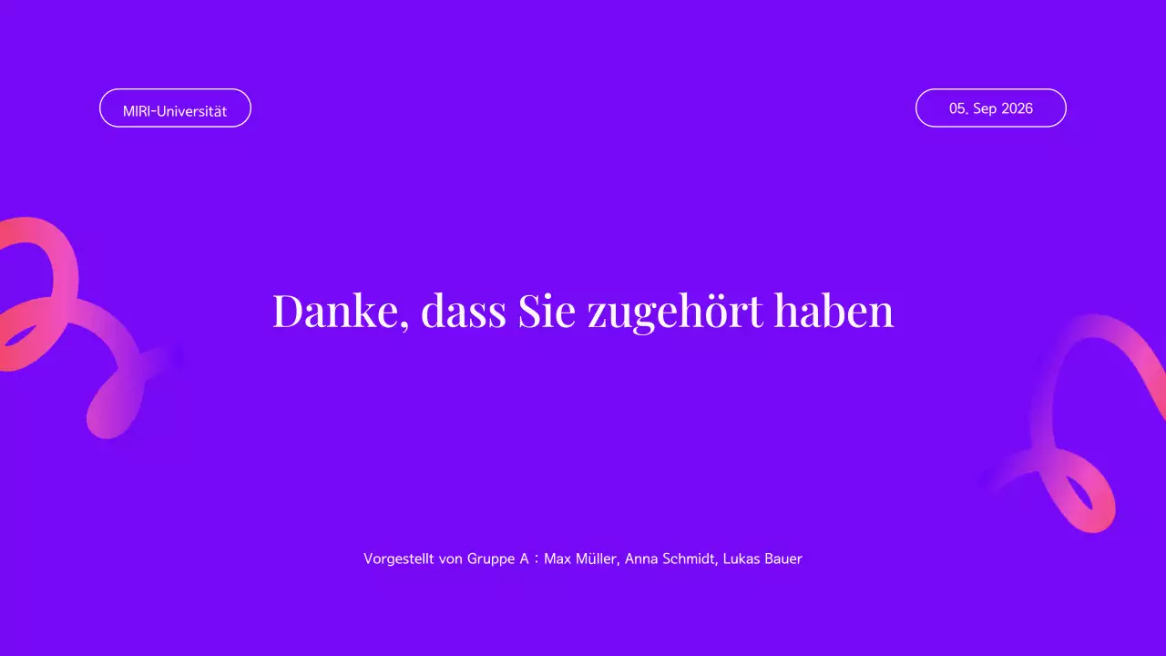 moderne lila Gruppe Projektübersicht Präsentation