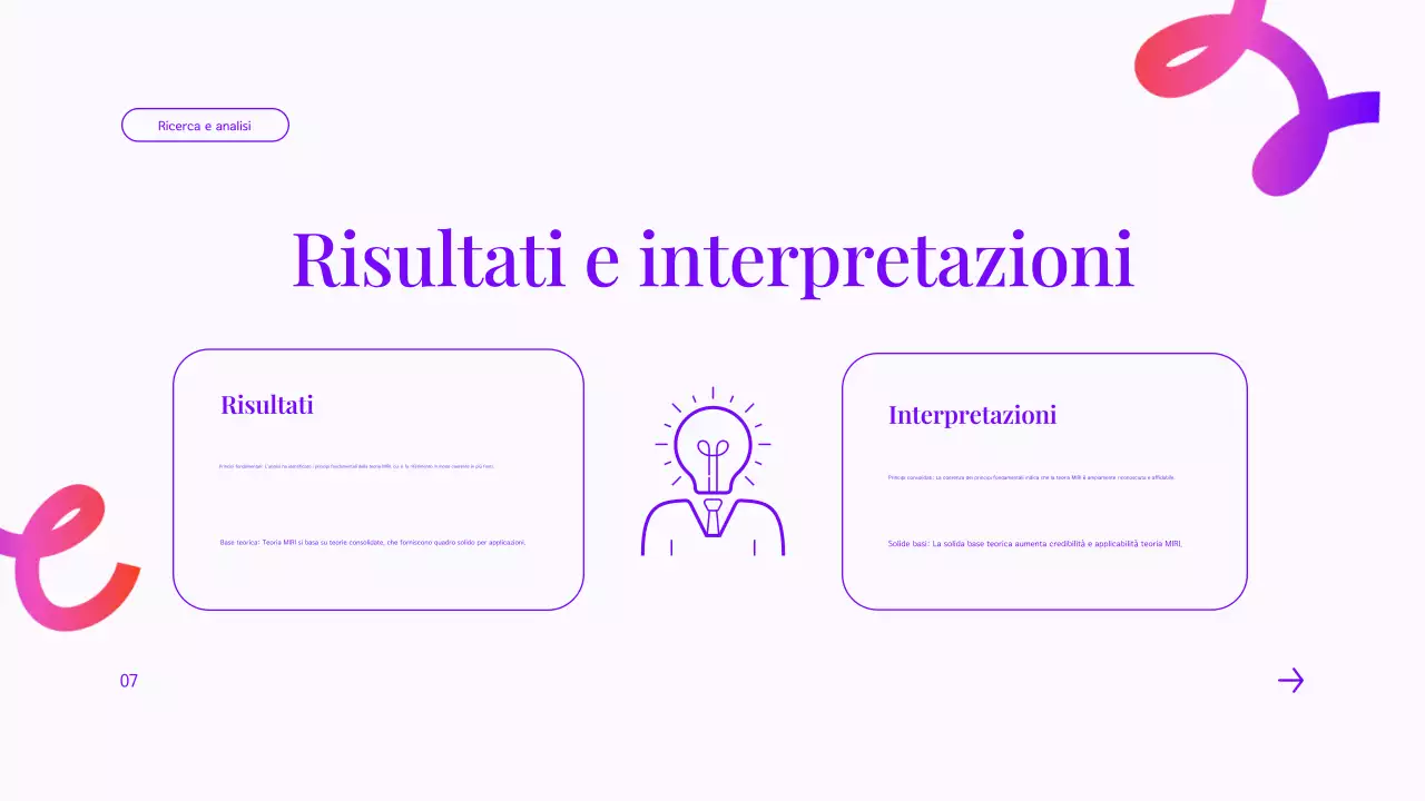 presentazione del progetto del gruppo viola moderno