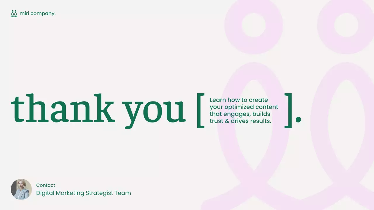 Green and Pink Modern Content Marketing Strategy Presentation