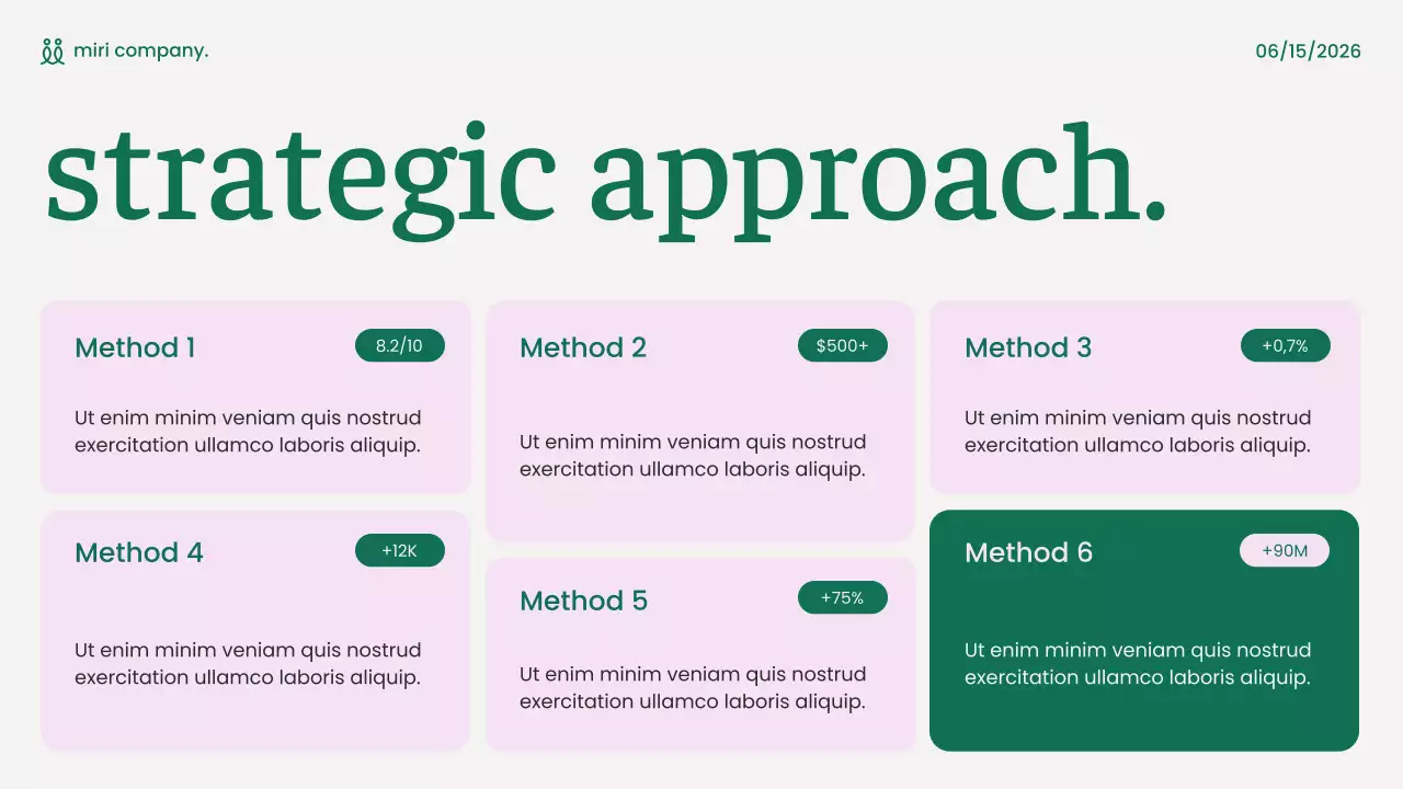 Green and Pink Modern Content Marketing Strategy Presentation
