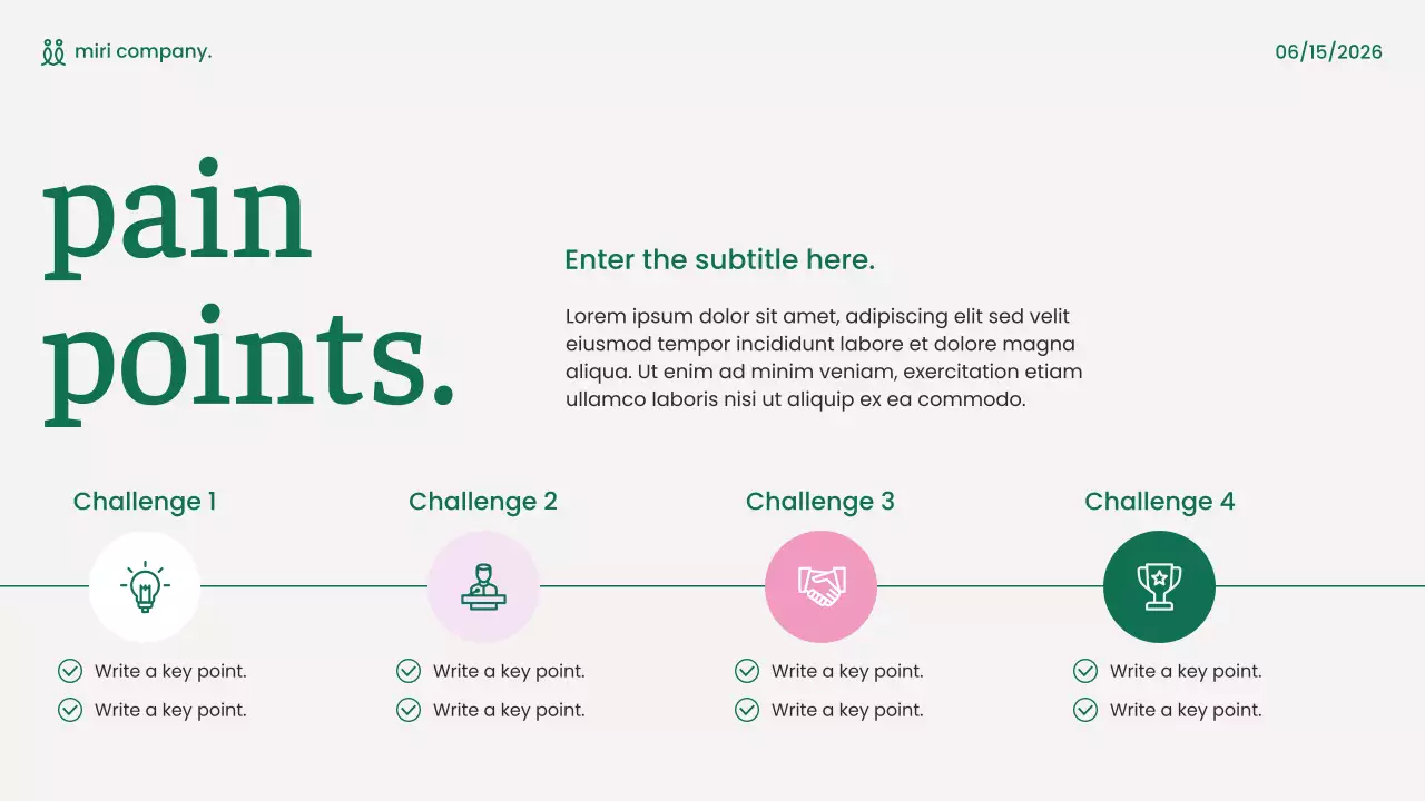 Green and Pink Modern Content Marketing Strategy Presentation