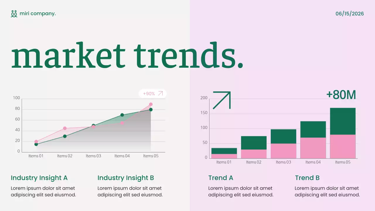 Green and Pink Modern Content Marketing Strategy Presentation