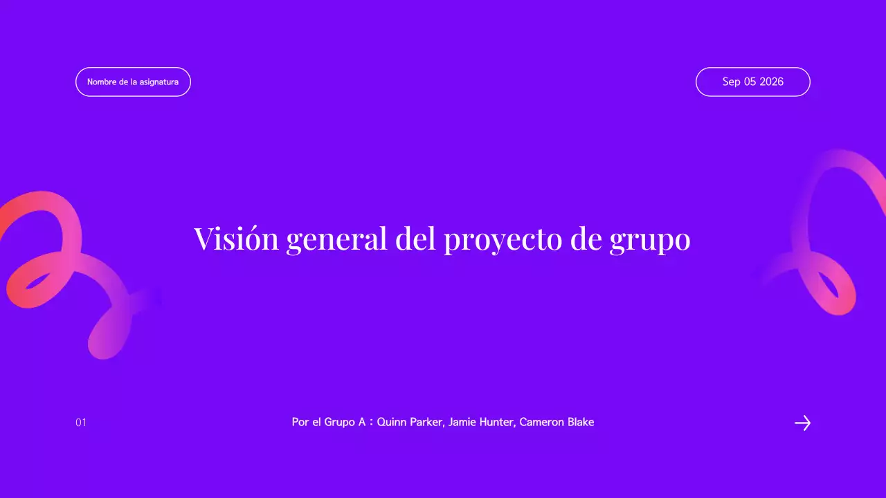 presentación general del proyecto del grupo modern purple