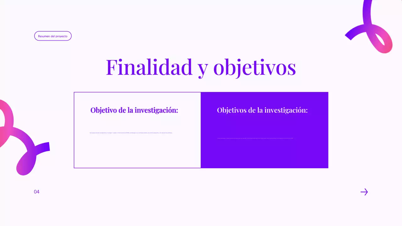 presentación general del proyecto del grupo modern purple