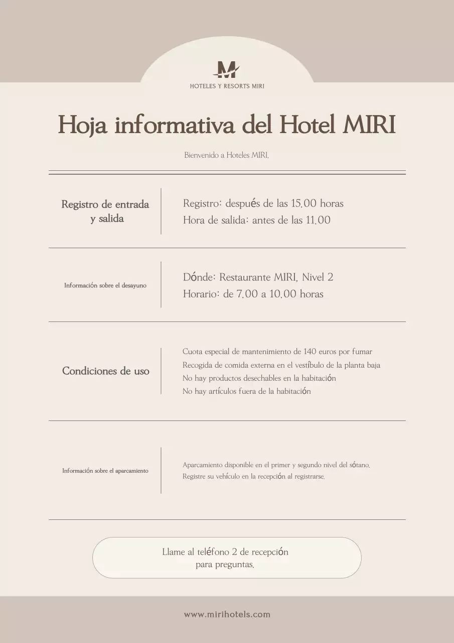 Su guía de hoteles beige y limpios