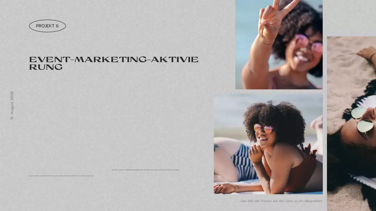 graue kreative Portfolio-Präsentation