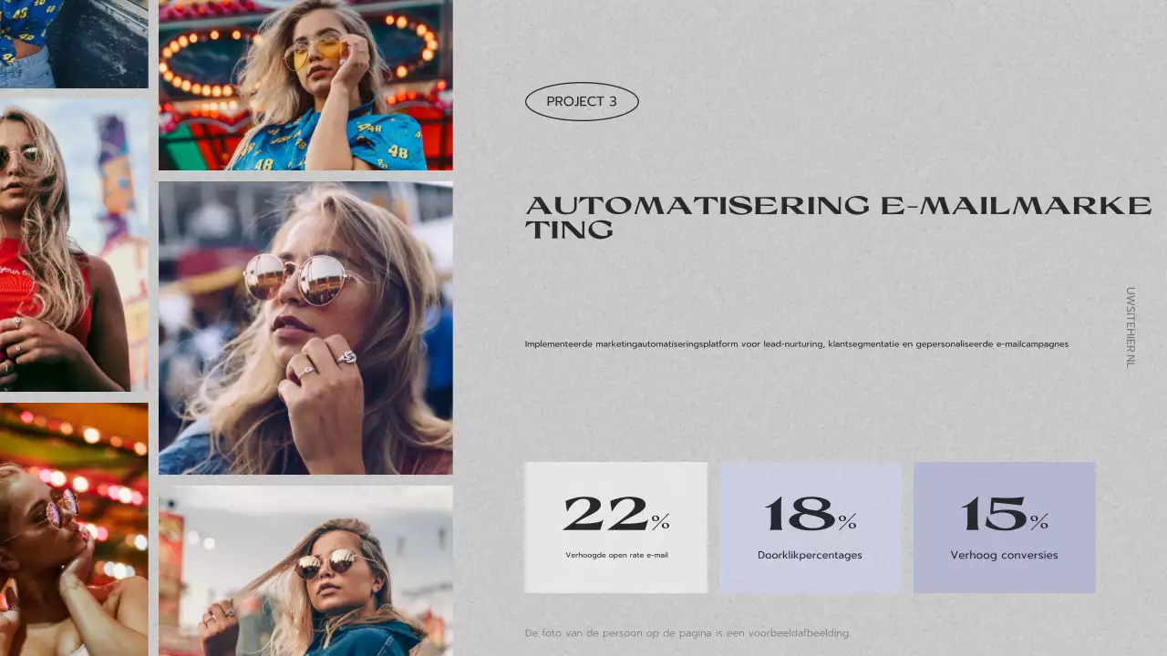 presentatie grijs creatief portfolio