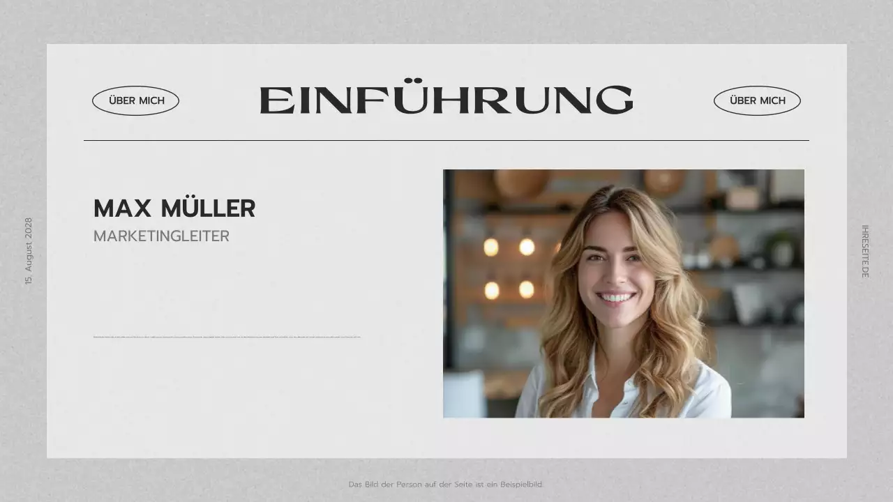 graue kreative Portfolio-Präsentation