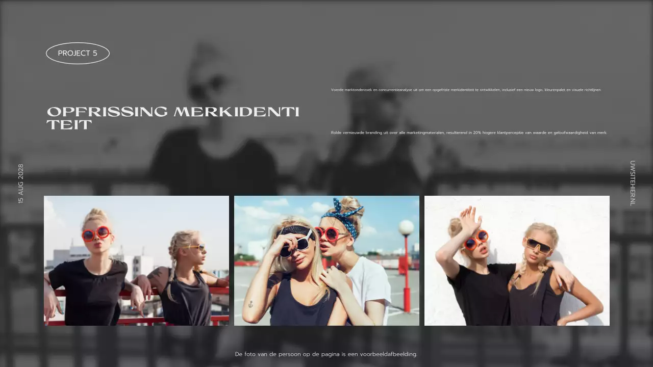 presentatie grijs creatief portfolio