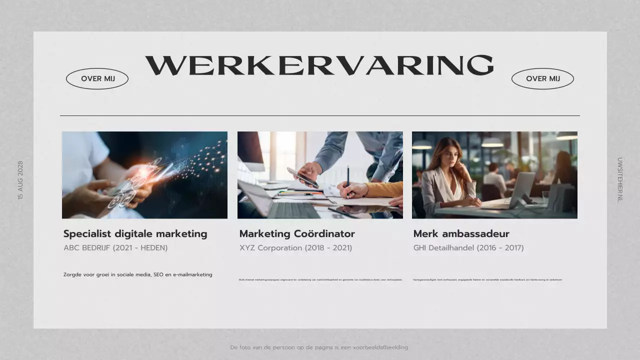 presentatie grijs creatief portfolio