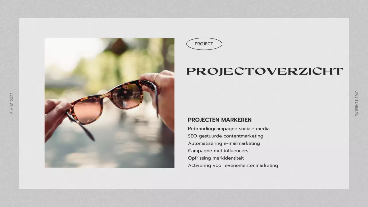 presentatie grijs creatief portfolio