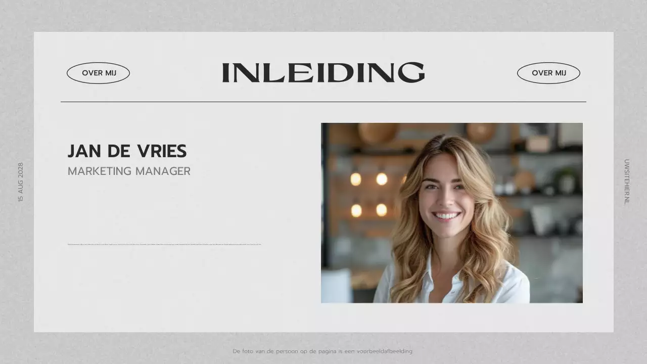 presentatie grijs creatief portfolio