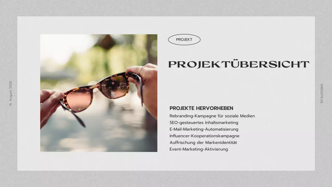 graue kreative Portfolio-Präsentation