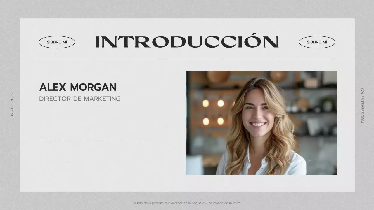 gris presentación de portafolio creativo