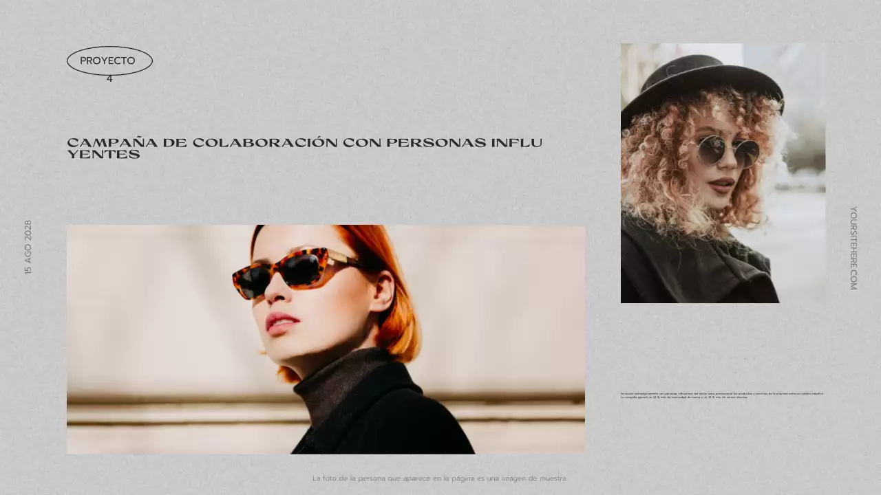 gris presentación de portafolio creativo