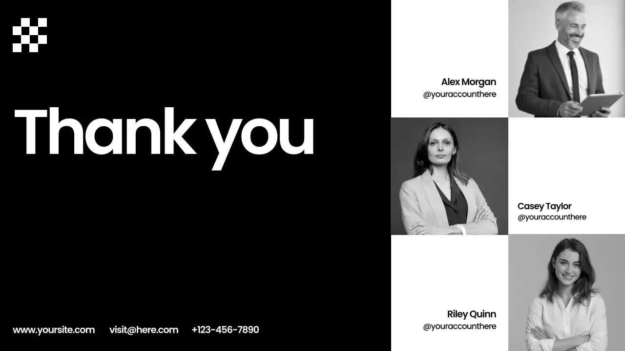 black modern marketing guide