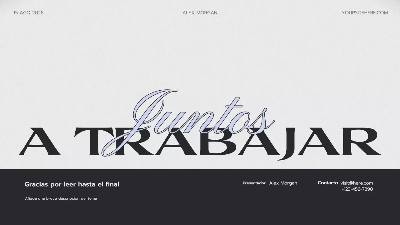 gris presentación de portafolio creativo