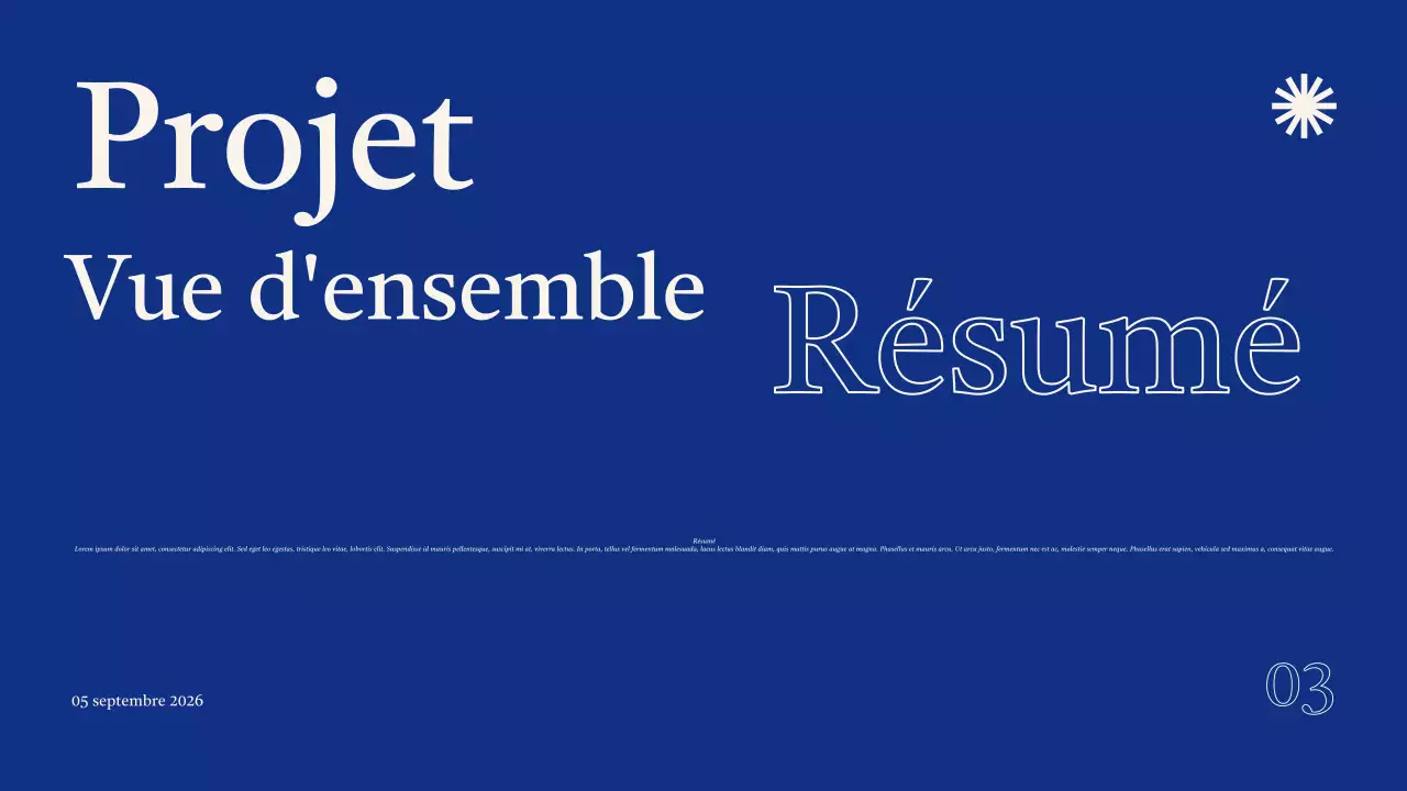 Présentation du projet du groupe Blue Modern