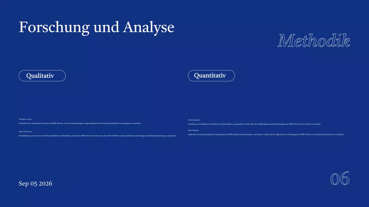 Projektpräsentation der Blue Modern Group