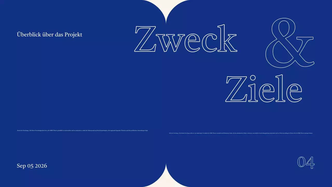 Projektpräsentation der Blue Modern Group