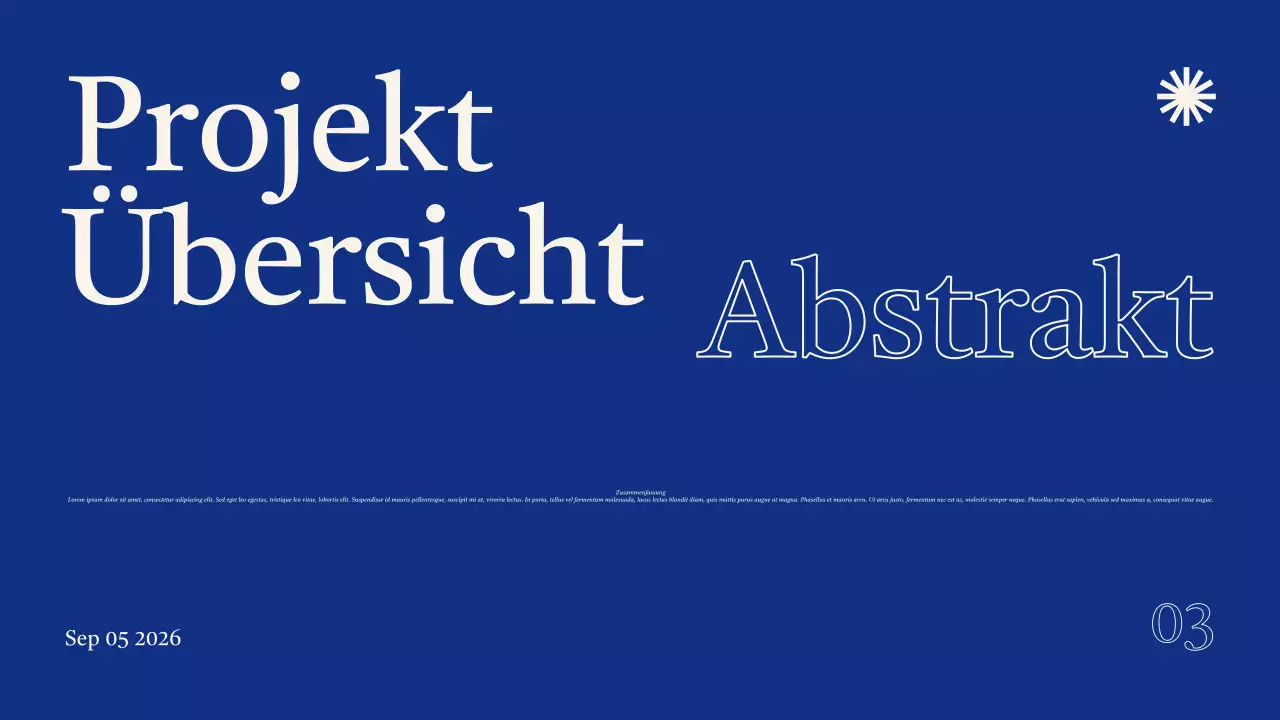 Projektpräsentation der Blue Modern Group