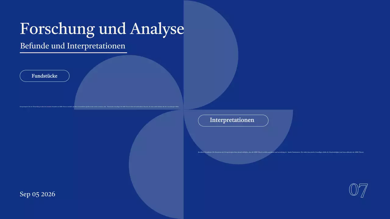 Projektpräsentation der Blue Modern Group