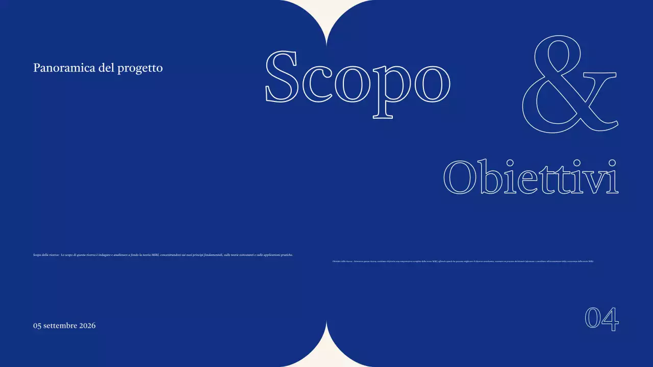 Presentazione del progetto del Gruppo Blue Modern