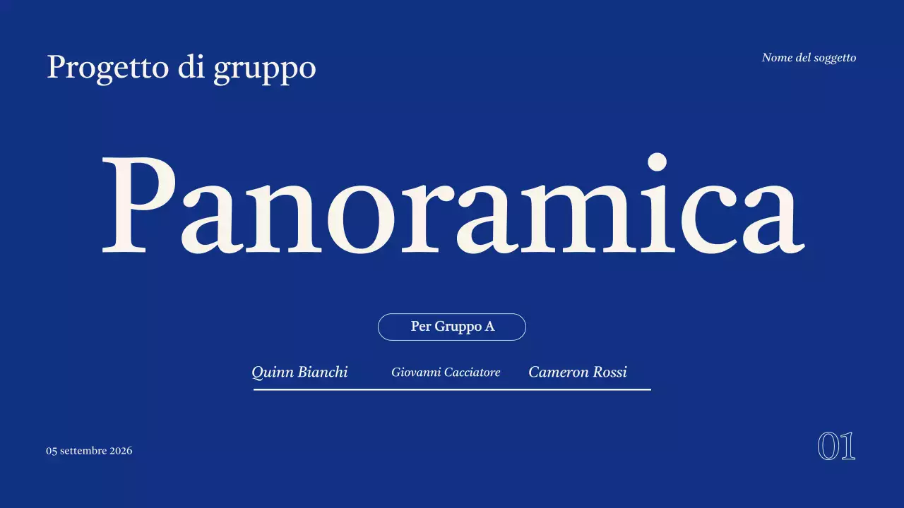 Presentazione del progetto del Gruppo Blue Modern