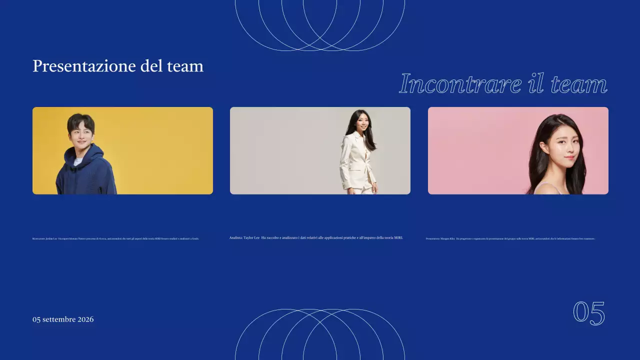 Presentazione del progetto del Gruppo Blue Modern