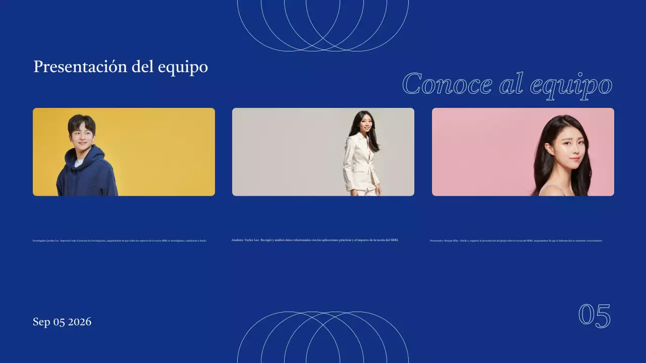 Presentación del proyecto Blue Modern Group