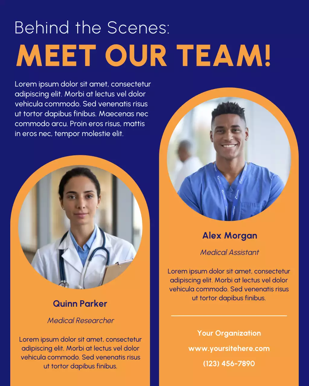 Blue Modern Team Announcement Instagram Post