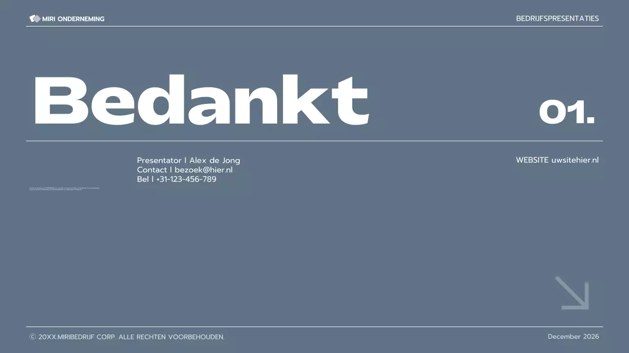 grijze moderne business pitch