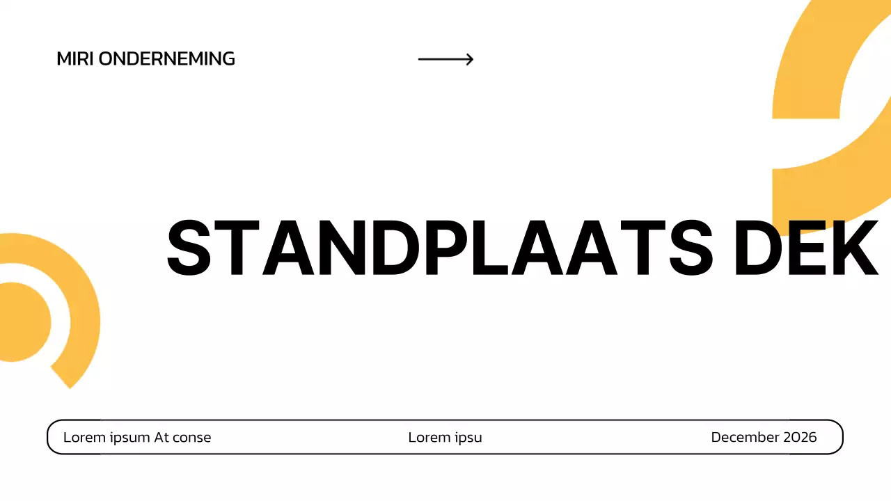 witte minimale zakelijke pitch