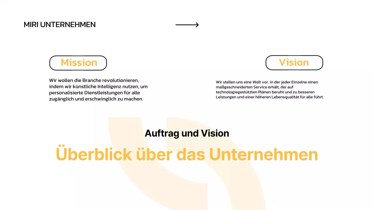 weißes Minimal-Business-Pitch