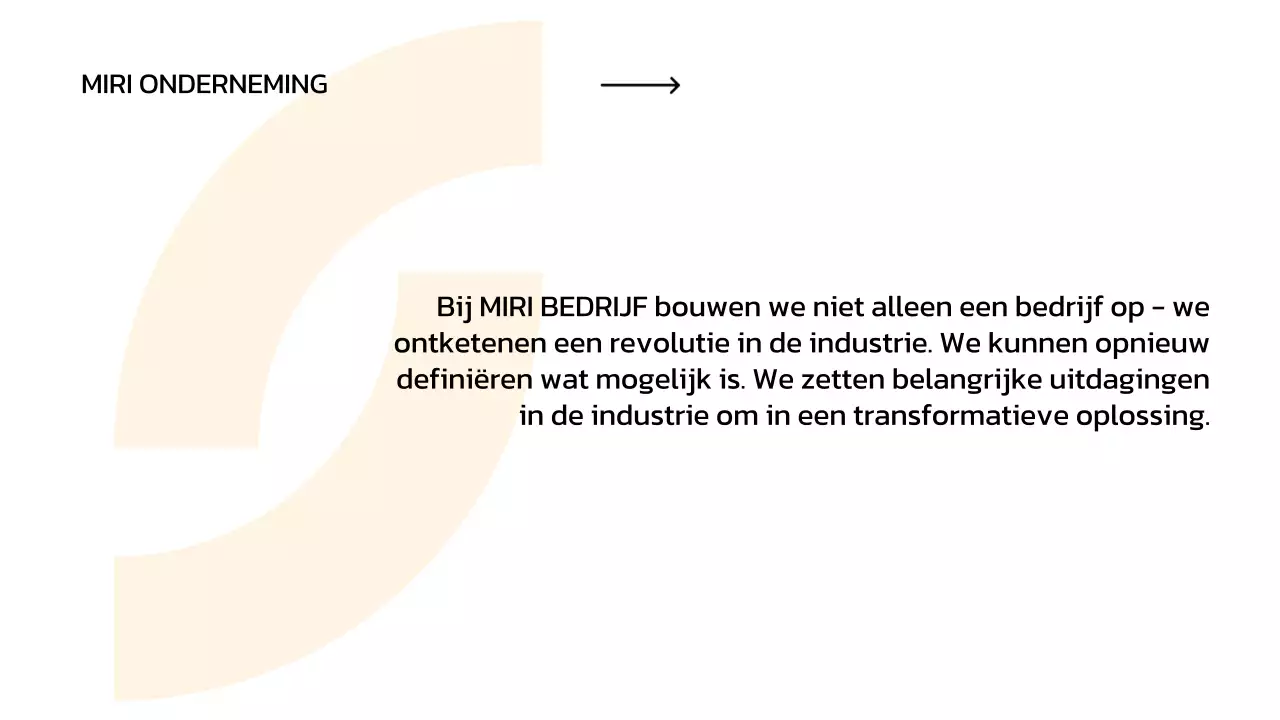 witte minimale zakelijke pitch