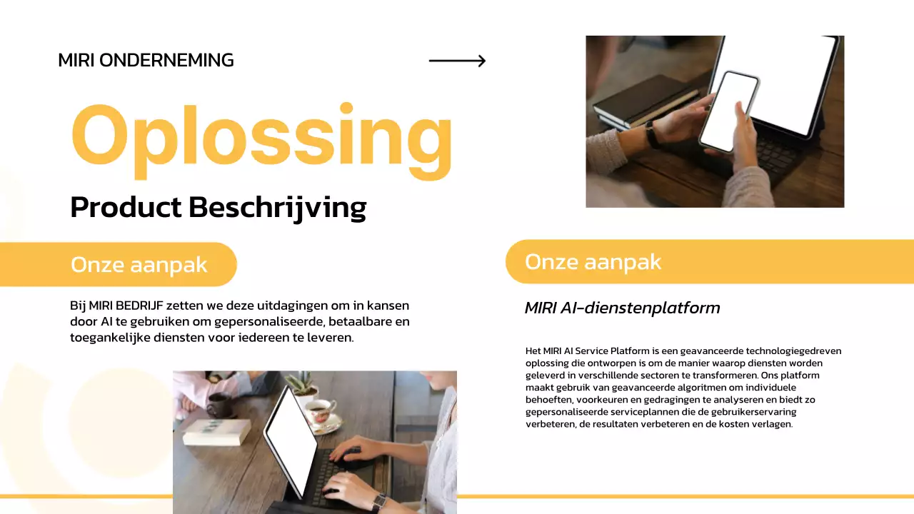 witte minimale zakelijke pitch